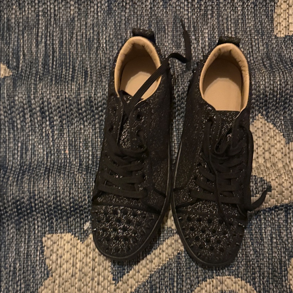 Black Glitter Sneakers